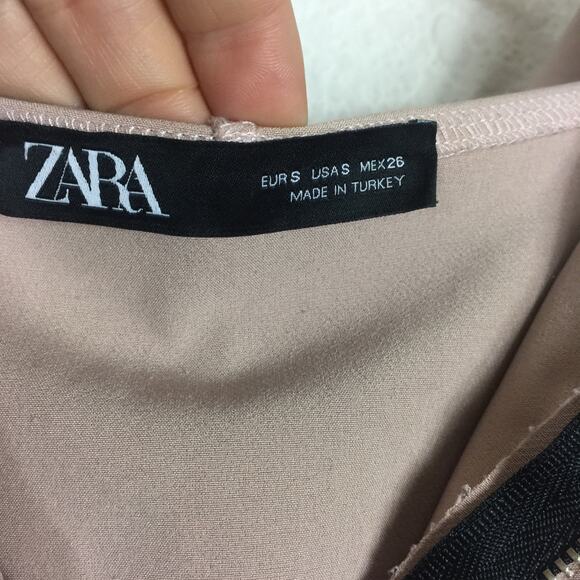 Zara Oversized Hoodie Lightweight Half Zip Jacket Small Funnel Neck Pouch Pocket - Picture 5 of 16
